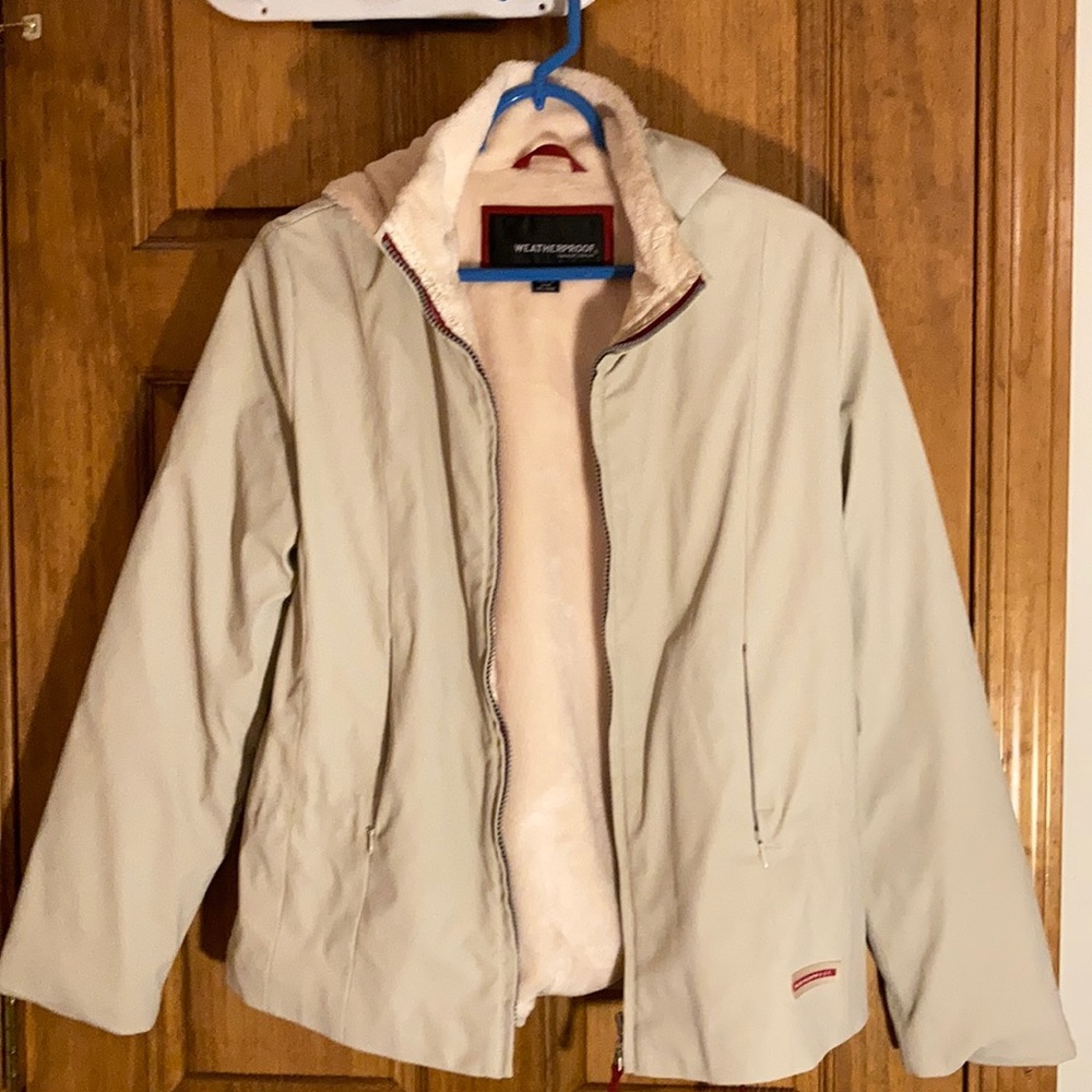 Beige fall jacket